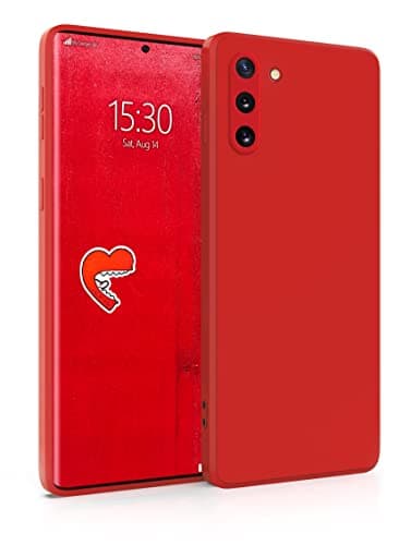 Image of MyGadget Case for Samsung Galaxy Note 10 - Cover Ultra Thin TPU - Soft Touch Rubber & Anti-Scratch Shell - Flexible Silicone - Matte Red