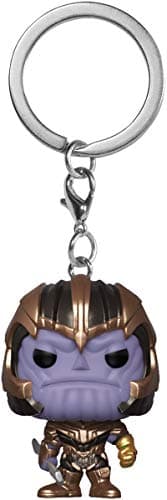 Image of Funko Pop! Keychains: Marvel - Endgame - Thanos - Avengers Novelty Keyring - Collectable Mini Figure - Stocking Filler - Gift Idea - Official Merchandise - Movies Fans - Backpack Decor