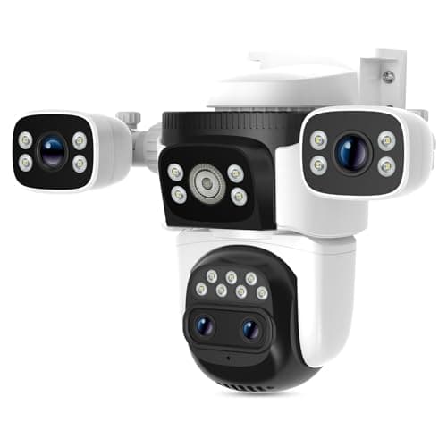 Image of VSTARCAM 4-Lens Security Camera Outdoor Wireless, PTZ Wireless WiFi CCTV Camera with 2K HD Full-Color Night Vision, AI Motion Detection & Auto-Tracking for Home Yard, Driveway, Front Door Surveillance
