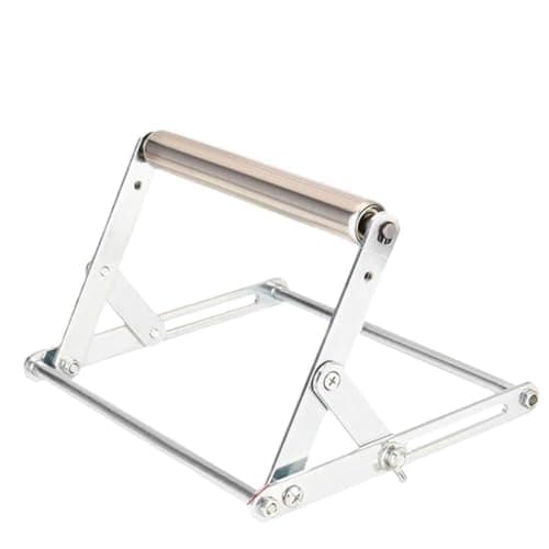 Image of EasyByMall Adjustable Table Saw Stand, Foldable Metal Cutting Machine Support Frame with 25-145mm Height Lift, Portable Workbench Accessory for Workshop