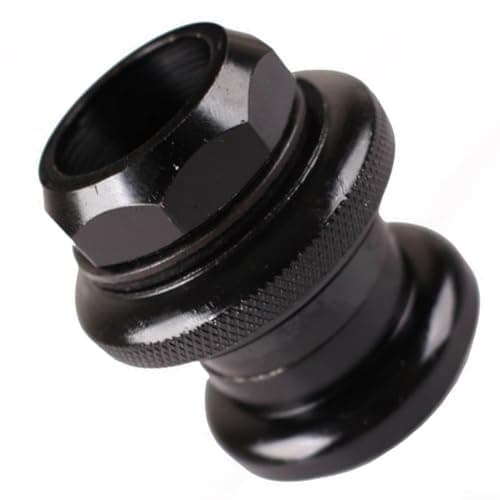Image of Threadless 1inch Headset with External Cups for Road and Mountain Bikes Alloy Frame Interface for 25.4MM Steerer Tubes (black)