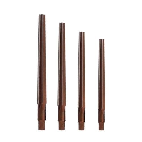 Image of EasyByMall 4PCS 1:50 Conical Taper Pin Hand Reamer Set, HSS Alloy Steel Manual Pin Taper Shank Reaming Tool for CNC Machining, 4/5/6/8mm
