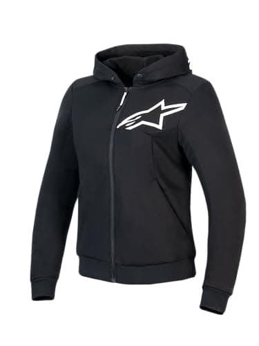Image of Alpinestars Stella Chrome V2 Sports Hoodie, Lightweight Performance Fabric, Modern Athletic Design and Versatile Style, black / white, XL