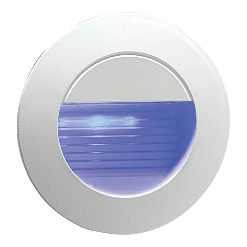 Image of Knightsbridge NH020B Recessed Round Indoor/Outdoor LED Guide/Stair/Wall Light, Blue LED, IP54, 230 V