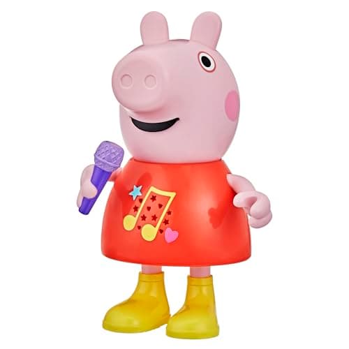 Image of Peppa Pig Talk & Sing Peppa Doll - English Version, Pink, 20 cm