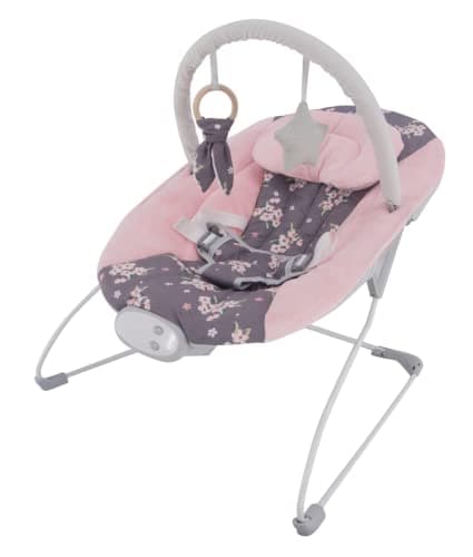 Image of LADIDA Baby Bouncer with Soothing Music and Vibration, Adorable Plum Blossom Design, Suitable for Newborns(148)