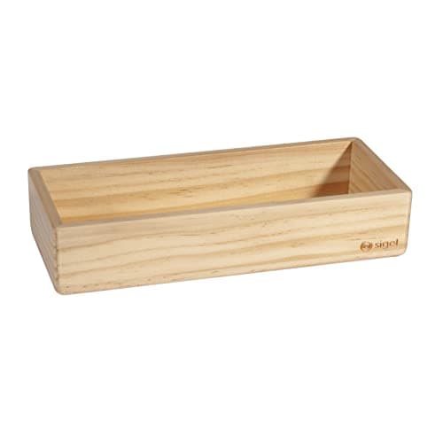 Image of SIGEL BA400 Pen tray, Beige, 17,5 x 4 cm, solid wood pine, integrated magnets, for magnetic WhiteBoards and Glass Boards