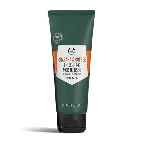 Image of The Body Shop Guarana and Coffee Energising Moisturiser for Men (1x 100ml), Men’s Face Moisturiser for Dry Skin, Face Cream, Skin Care for Men, 24H Hydration & Energised Look, Vegan Skincare
