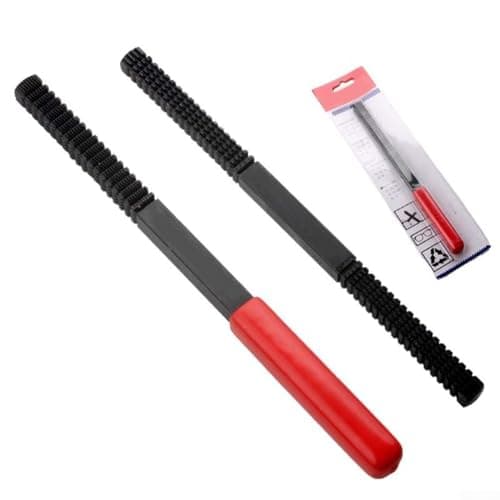 Image of Metric Thread Restoring File Set 0.75–3.0 Mm Pitch Carbon Steel Thread Repair Device for Damaged External Threads on Screws Bolts Studs – Automotive Hand Gadget