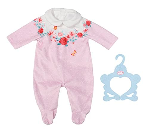 Image of Baby Annabell 706817 Fit 43cm Dolls-Set Includes Supersoft Pink Romper and Clothes Hanger-Suitable for Children Aged 3+ years-706817