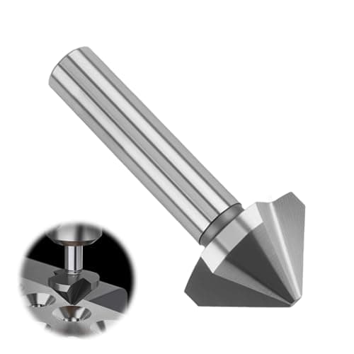 Image of 30mm Countersink Drill Bit HSS 6542 90° Chamfer Cutter 3-Flute High-Speed Steel Positioning Drill Bit Compatible with Bosch DeWalt Makita Wood Metal Steel Stainless Steel Machine Tools