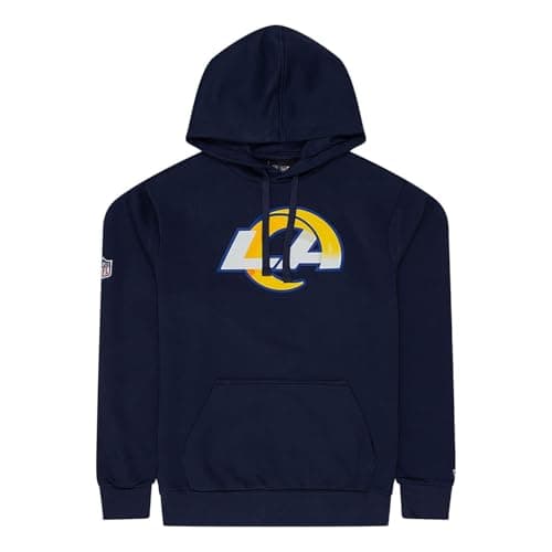 Image of New Era Los Angeles Rams NFL Team Logo Hoody Blue Hooded Jumper