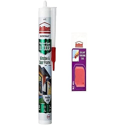 Image of Unibond Outdoor Window And Door Frame Sealant White Including Finishing Tool