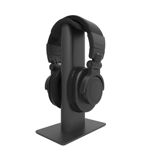 Image of Kanto H2 Premium Universal Headphone Stand with Curved Silicone Padding for On and Over Ear Headphones, Black