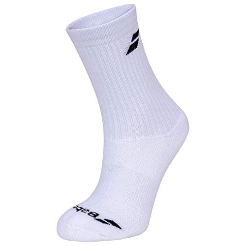 Image of Babolat 3 Pairs Pack Junior Socks Unisex Children, unisex_child, Socks, 5JA1371, White/Estate Blue/Grey, 31-34