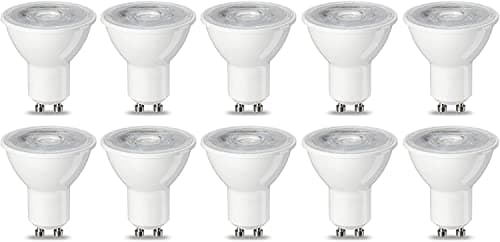 Image of Amazon Basics LED GU10 Spotlight Bulb, 4.7W (Equivalent to 50W), Warm White, Non Dimmable - Pack of 10