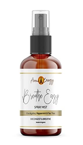 Image of Aroma Energy Breathe Easy Room Spray 10ml - Natural Essential Oil Fragrance Mist - Eucalyptus, Peppermint, Tea Tree