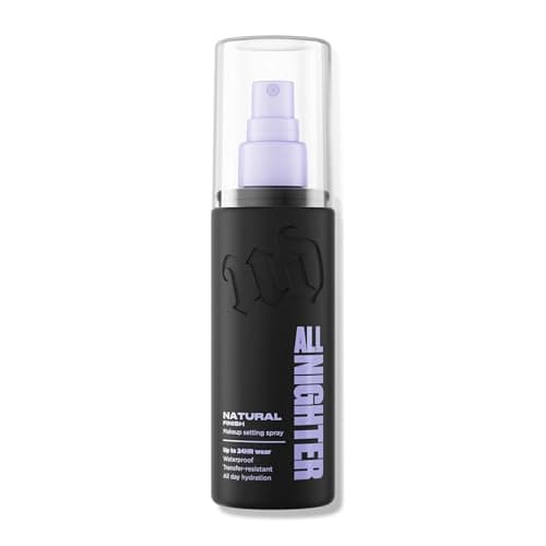Image of Urban Decay All Nighter Waterproof Makeup Setting Spray Natural Finish, Up to 24hr Wear, +22% Finer Mist, Hydrating, Sweat & Transfer Resistant, (Travel Size or Full Size)