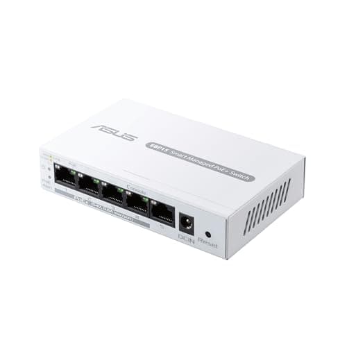 Image of ASUS ExpertWiFi EBP15 5-Port GbE Smart Managed Switch, 4 PoE+ Ports, 60W, Supports PoE Priority Setting, Perfect for APs, IP Cameras, VoIP Phones, Centralized Management with ExpertWiFi App