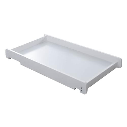 Image of Ickle Bubba Coleby Universal Cot Top Changer – Premium New Zealand Wood, Fits Most Cots & Cot Beds, Suitable from Birth to 12 Months, Easy Clean, Compact Changing Solution (White)