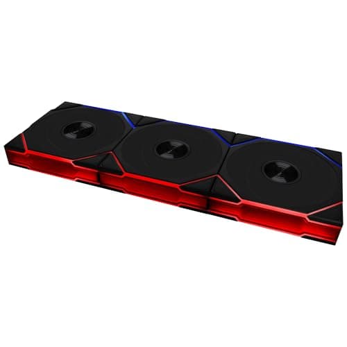 Image of Lian Li UNI FAN TL Wireless PC Fan 120mm RGB – 3-Pack Gaming PC Fans Black | PWM Fans - 26 ARGB LEDs - Up to 2,600 RPM - Daisy Chain - High Airflow - Low Vibration - Silent Fan - Infinity Mirror
