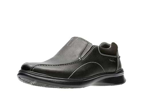 Image of Clarks Men's Cotrell Step Loafer, Black Oily, 8 UK