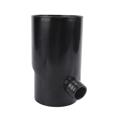 Image of Masyrt 10cm Efficient Round Downspout Diverter Rainwater Harvesting System, Plastic Material, Easy Installation for Irrigation Systems, Aquariums, Watering System (Black)