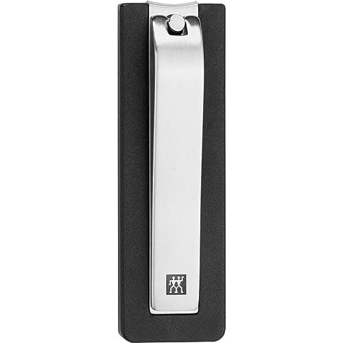 Image of ZWILLING Nail Clipper (with nail catch box, strong leverage for finger- and toenails, slightly curved cutting edge), Premium, Black 65 mm