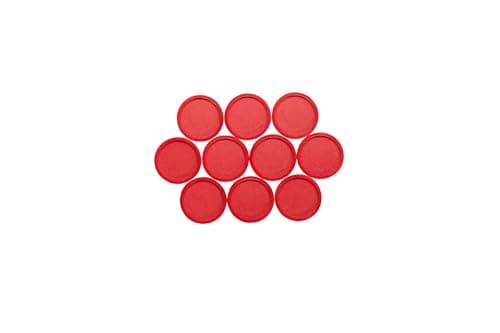 Image of MAUL Strong magnet Ø 34 mm, 2 kg strength, 10 pcs/set, red