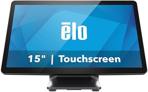 Image of Elo 1504L - 15" Touchscreen Monitor with Anti-Glare Glass - TouchPro PCAP 10 Touch, 1920 x 1080, with Stand, Black