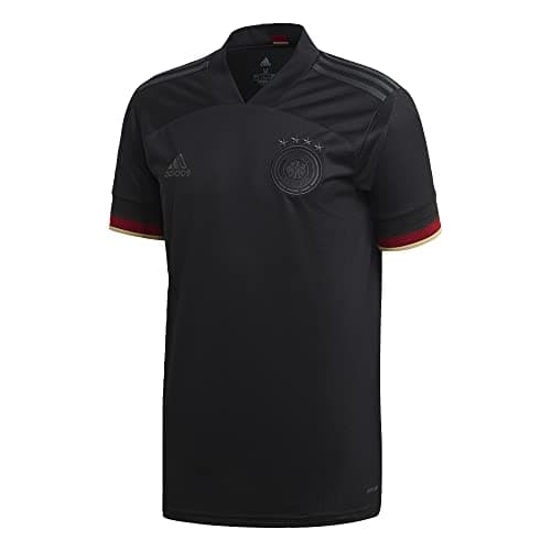 Image of adidas Germany Away Soccer Jersey 2020 (Small) Black, Carbon