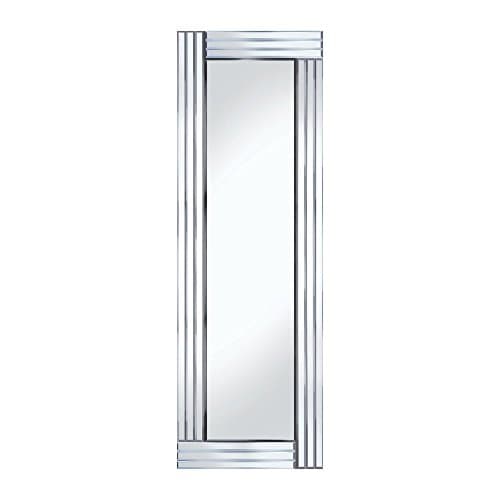 Image of Barcelona Trading Grace Silver Glass Framed Full Length Bevelled Wall Mirror 48, 120 x 40, SWS001-1