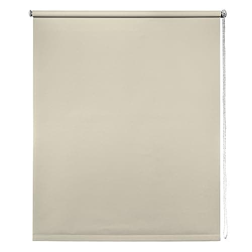 Image of Thermal Blackout Blinds, Natural 75cm (29.52""), 165cm Drop - Blackout Roller Blinds For Inside and Outside Recess Fitting - Window Blinds of Multiple Colours and Sizes by New Edge Blinds