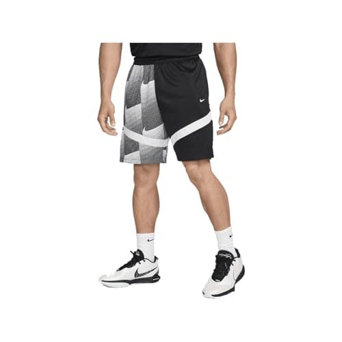 Image of Nike Icon Men's 8" Dri-FIT Basketball Shorts (Black/White/White/White, FZ0244-010), Black/White/White/White, X-Large