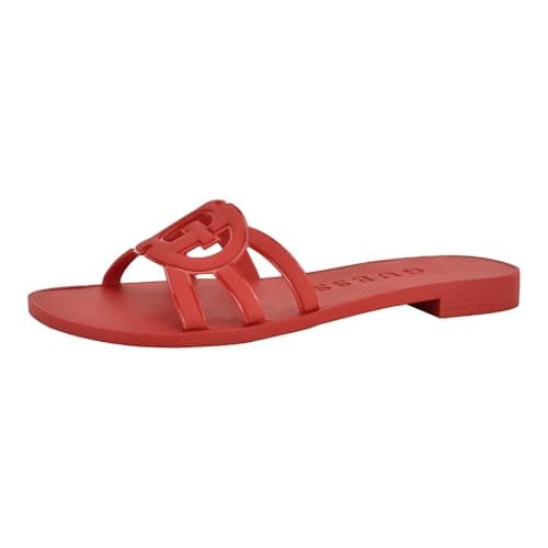 Image of GUESS womens Elyho, Red 610, 6 UK