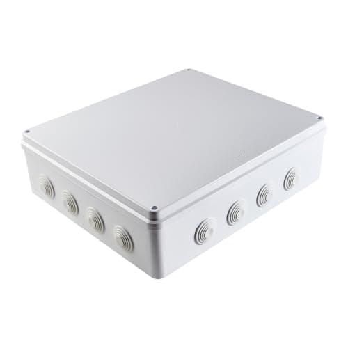Image of Guangstar Waterproof IP65 Universal Electrical Junction Box, ABS Plastic Indoor/Outdoor Electrical Project Enclosure, White, 1 Pack(400x350x120mm)