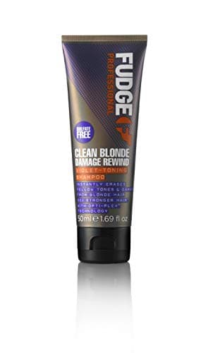 Image of Fudge Professional Clean Blonde Damage Rewind Violet-Toning Anti-Yellow Shampoo 50ml