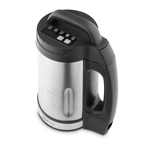 Image of Good Food in partnership with Tower, Soup Maker with Sauté Function, LED Control Panel, Stainless Steel Jug, 5 Functions, Stainless Steel Blade, 1.6L, Black & Stainless Steel, GF12069