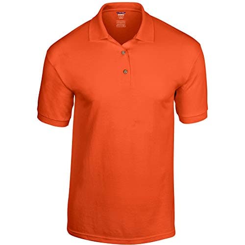 Image of Gildan Adult DryBlend Jersey Short Sleeve Polo Shirt (XL) (Orange)