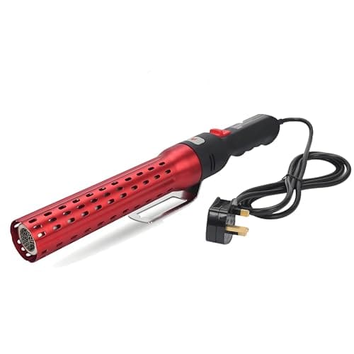 Image of ipalmay Fast Electric Charcoal Fire Starter, Outdoor Charcoal Lighter, 60 Second Lighting Charcoal for BBQ Grill, Fireplace, Blower, Campfire, (Red)