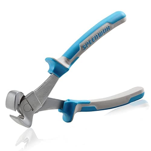 Image of SPEEDWOX End Cutting Pliers 8 Inches, Limited Warranty, Carpenter Pincer Wire Cutter Pilers End Nippers, Nickel, Anti-Slip Comfort Grip, 205 x 65 x 30mm/8.1 x 2.6 x 1.2"
