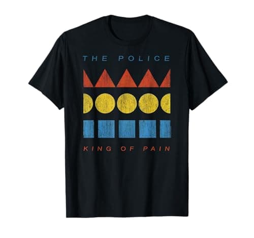 Image of Official The Police King Of Pain Rock Music Band T-Shirt