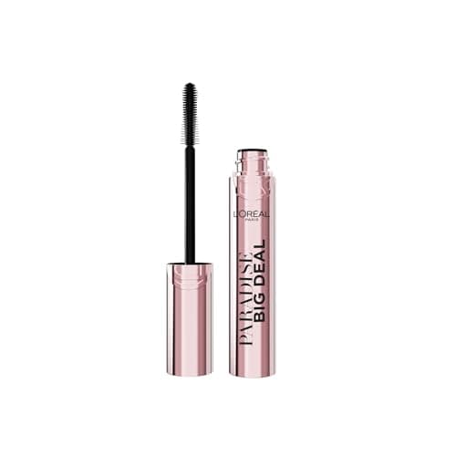 Image of L'Oréal Paris Mascara, Paradise Big Deal Lengthening and Volumising Mascara, For Buildable Lash Impact, No Clumping, Suitable for Sensitive Eyes and Contact Lens Wearers, Washable Black