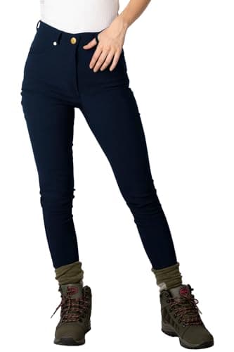 Image of Rydale Ladies Walking Trousers Softshell Water Resistant Women's Hiking Trouser Outdoor Pants 2 Colours (UK, Numeric, 16, Regular, Regular, Dark Navy)