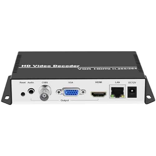Image of URayCoder H.265 H.264 4K HD IP Video Decoder HDMI VGA CVBS Video Audio Streaming Decoder RTMP HLS RTSP UDP SRT Decoder H.265 H.264 for Decoding Video Encoder and IP Camera etc