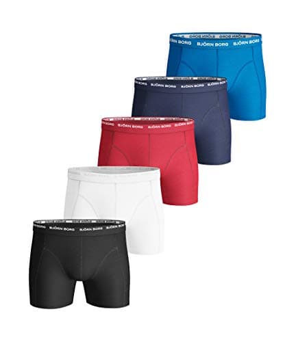 Image of Björn Borg | Bjorn Borg Cotton Stretch Boxer 5P, Boxer Briefs for Men, Multi-Packs Available, Size L