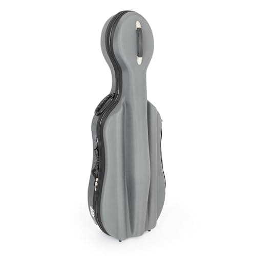 Image of Sonix by Chamberlain Music 45VC moulded cello case in grey 4/4 full size