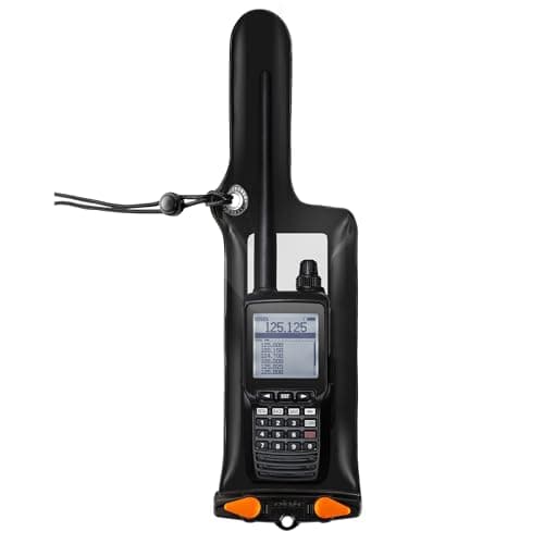 Image of Aquapac Classic Waterproof VHF Radio Case - Large - Plastic Carry Case for Swimming Surfing, Kayaking - Waterproof Cover for Walkie Talkies - Protective & Portable
