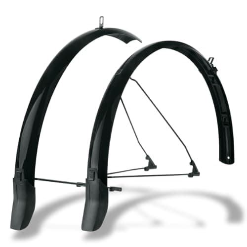 Image of SKS GERMANY BLUEMELS Cable Line 28 Inch 55 Set Mudguard Set, Bicycle Accessories, Wheel Protection (Sandwich Construction, Robust and Bend-resistant, Cable Management System, Integrated Cable Duct for