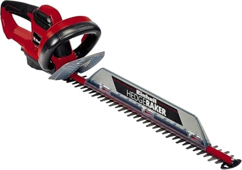 Image of Einhell GC-EH 6055/1 Electric Hedge Trimmer - 55cm (22 Inch) Cutting Length, Laser-Cut Diamond-Ground Steel Blades, Cutting Collector - Lightweight Hedge Cutter, Powerful, Safe and Easy To Use